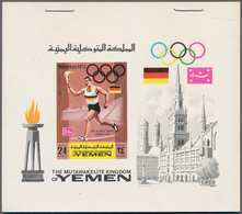 Jemen - Königreich: 1965/1970, Chiefly U/m Assortment Incl. Specialities Like Progressive Proofs, Va - Yemen