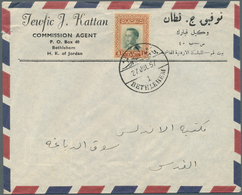 Jordanien: 1925-60, Box Containing "Transjordan Cancellations Collection" On 1677 Covers, Most Amman - Jordan