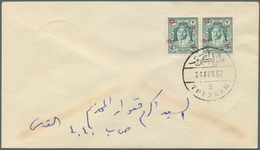 Jordanische Besetzung Palästina: 1951-57, 12 Covers Of West Bank All Different Cancelled Uncluding F - Jordanien