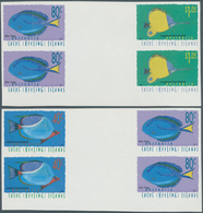 Kokos-Inseln: 1995, Special Lot Of The Fish Series Containing In All 86 Imperforated Stamps For The - Islas Cocos (Keeling)