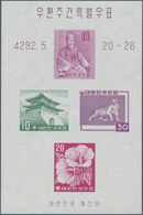 Korea-Süd: 1959, 3rd Post Week Miniature Sheet In A Lot With About 200 Miniature Sheets, Mint Never - Korea, South