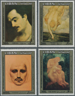 Libanon: 1983, 100th Birthday Of Gibran Kahlil (lebanese Author) Complete Set Of Four Showing Differ - Libanon