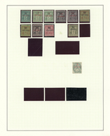 Marokko: 1891/1955, Mint Collection On Album Pages, E.g. 1891 Overprints 5c. To 1p., 1911/1917 Overp - Cartas & Documentos