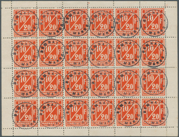 Marokko: DEMNAT MARRAKECH: 1907, Local Issue 10/20c. Orange-red With Initials ‚CF‘ (Charles Firbach - Cartas & Documentos