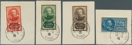 Marokko: 1935, Monument For Marshall Lyautey, Assortment Of 44 Complete Sets On Piece, Each Stamp Cl - Lettres & Documents