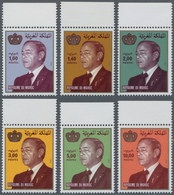 Marokko: 1983, King Hassan II. Definitives Complete Set Of Six In A Lot With 500 Sets In Complete (f - Lettres & Documents