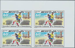 Neukaledonien: 1986, Football World Championship Mexico, 60fr. IMPERFORATE, 240 Copies Unmounted Min - Ungebraucht