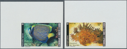 Neukaledonien: 1986, Marine Life, 10fr. And 17fr., 245 IMPERFORATE Sets Unmounted Mint. Maury 51/20 - Ongebruikt