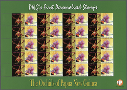 Papua Neuguinea: 2007. Lot With 500 Sheets ORCHIDS 3.35k With Personalised Ornamental Label ORCHIDS - Papua New Guinea