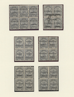 Paraguay: 1908/1909, Revaluation Overprints, Specialised Collection Of 93 Stamps (incl. Units) Neatl - Paraguay