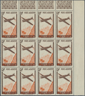 Reunion: 1938, Airmails, 6.65fr. Brown/orange Showing Variety "Missing Value" And "Shifted And Parti - Nuevos