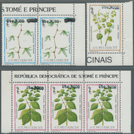 St. Thomas Und Prinzeninsel - Sao Thome E Principe: 1998, Medicinal Plants Complete Set Of Three Dif - Sao Tome And Principe