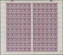 Samoa: 1899/1900, "PROVISIONAL GOVT." Overprints, 2s.6d. Reddish Purple, Lot Of 1400 Stamps Within C - Samoa