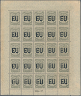 SCADTA - Länder-Aufdrucke: 1923, United States "EU", Black Machine Overprint On 20c. Grey, 5.000 Min - Airplanes