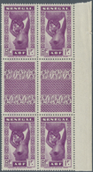 Senegal: 1938, Definitves "Senegalese Woman", 1fr. Violet, 30 Vertical Gutter Pairs (=60 Stamps), Un - Andere & Zonder Classificatie