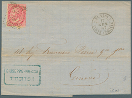 Tunesien: 1854 - 1965, Over 230 Covers, PPC And Postal Stationery's Including Two Franked Covers Of - Cartas & Documentos