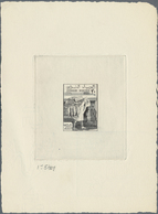 Tunesien: 1956/1957, Agricultural Commodities, Group Of Nine Epreuve D'artiste (four 20fr., Three 25 - Lettres & Documents