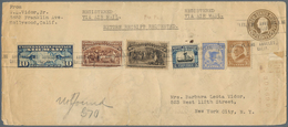 Vereinigte Staaten Von Amerika: 1854-1992, Box Containing 110 Stationerys, Uprated Used Covers, Albi - Lettres & Documents