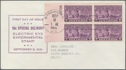 Vereinigte Staaten Von Amerika: 1941/1942: 116 Good FDC, Many Plate Blocks, All FDC Are With Borders - Lettres & Documents