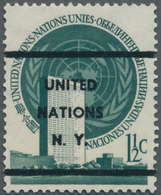 Vereinte Nationen - New York: 1951, Definitive Issue 1½c. Blue Green PRECANCELLED ‚UNITED / NATIONS - Otros & Sin Clasificación