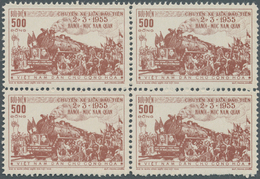 Vietnam-Nord (1945-1975): 1956, Inauguration Of Railway Hanoi - Muc Nam Quan Complete Set Of Four In - Vietnam