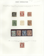 Alle Welt: 1849-2001 "Jean De SPERATI": Collection Of 11 Stamps As Sperati Reproductions Including B - Colecciones (sin álbumes)