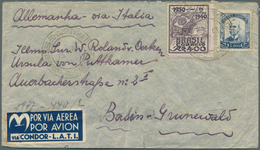 Alle Welt: 1910/58, Covers (11) Inc. China (5), Liechtenstein, Germany/US Catapult Airmail, Lati Cov - Collections (without Album)