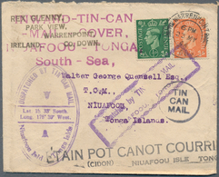 Alle Welt: 1932/1942, TIN CAN MAIL, Comprehensive Collection With 74 Covers From Different States Ca - Collections (sans Albums)