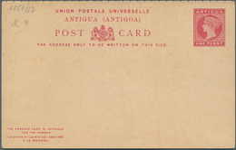 Britische Kolonien: 1880/1905, Interesting Accumulation Of Unused Stationery Cards From Antigua To T - Andere & Zonder Classificatie