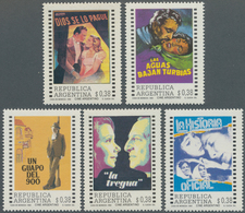 Thematik: Film-Kino / Film-cinema: 1992, ARGENTINA: Argentine CINEMA Complete Set Of Five Showing Di - Cinéma