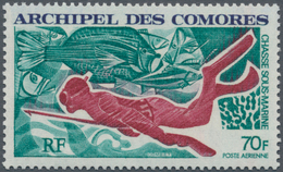 Thematik: Jagd / Hunting: 1972, COMORES: Underwater Fishing 70fr. ‚diver With Harpoon And Fishes‘ In - Unclassified