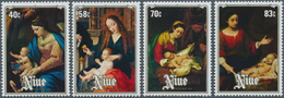 Thematik: Malerei, Maler / Painting, Painters: 1984, NIUE: Christmas Complete Set Of Four With Diffe - Otros & Sin Clasificación