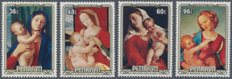 Thematik: Malerei, Maler / Painting, Painters: 1984, PENRHYN: Christmas Complete Set Of Four With Di - Otros & Sin Clasificación