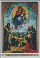 Thematik: Malerei, Maler / Painting, Painters: 1986, NIUE: Christmas Miniature Sheet With Painting ‚ - Autres & Non Classés