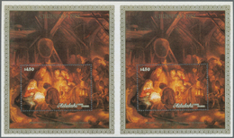 Thematik: Malerei, Maler / Painting, Painters: 1988, AITUTAKI: Christmas Miniature Sheet With Rembra - Autres & Non Classés