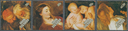 Thematik: Malerei, Maler / Painting, Painters: 1989, COOK ISLANDS: Christmas Complete Set Of Four Wi - Autres & Non Classés