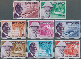 Thematik: Medizin, Gesundheit / Medicine, Health: 1976, RWANDA: World Leprosy Day Complete Set Of Ei - Medicina