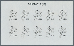 Thematik: Olympische Spiele / Olympic Games: 1968, Bhutan. Progressive Proofs Set Of Sheets For The - Autres & Non Classés