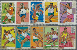 Thematik: Olympische Spiele / Olympic Games: 1968, BURUNDI: Summer Olympics Mexico Complete Set Of T - Autres & Non Classés