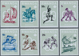 Thematik: Olympische Spiele / Olympic Games: 1976, RWANDA: Summer Olympics Montreal Complete Set Of - Otros & Sin Clasificación