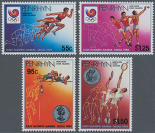 Thematik: Olympische Spiele / Olympic Games: 1988, PENRHYN: Summer Olympics Seoul Complete Set Of Fo - Otros & Sin Clasificación