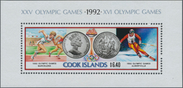 Thematik: Olympische Spiele / Olympic Games: 1991, COOK ISLANDS: Olympic Games 1992 In Albertville A - Autres & Non Classés