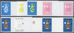 Thematik: Porzellan-Keramik / Porcelain-ceramics: 1982, Morocco. Lot Containing Progressive Proofs ( - Porcellana