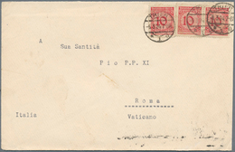 Thematik: Religion / Religion: 1924/1932, Ten Letters, All Addressed Ti Pope Pius XI In Rome. Some R - Other & Unclassified