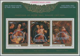 Thematik: Religion / Religion: 1986, COOK ISLANDS: Christmas Miniature Sheet With Three Different Ru - Other & Unclassified