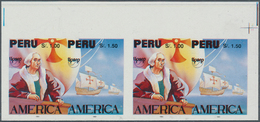 Thematik: Seefahrer, Entdecker / Sailors, Discoverers: 1992, PERU: 500 Years Discovery Of America IM - Onderzoekers