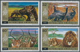 Thematik: Tiere, Fauna / Animals, Fauna: 1972, RWANDA: Akagera National Park Complete Perf. Set Of T - Other & Unclassified