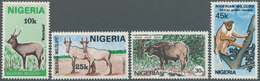 Thematik: Tiere, Fauna / Animals, Fauna: 1984, NIGERIA: Animals Complete Set Of Four With Monkey, An - Other & Unclassified