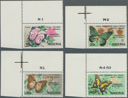 Thematik: Tiere-Schmetterlinge / Animals-butterflies: 1982, NIGERIA: Butterflies Complete Set Of Fou - Papillons