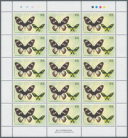 Thematik: Tiere-Schmetterlinge / Animals-butterflies: 2002, Papua New Guinea. Lot Of 1,500 Stamps "1 - Schmetterlinge